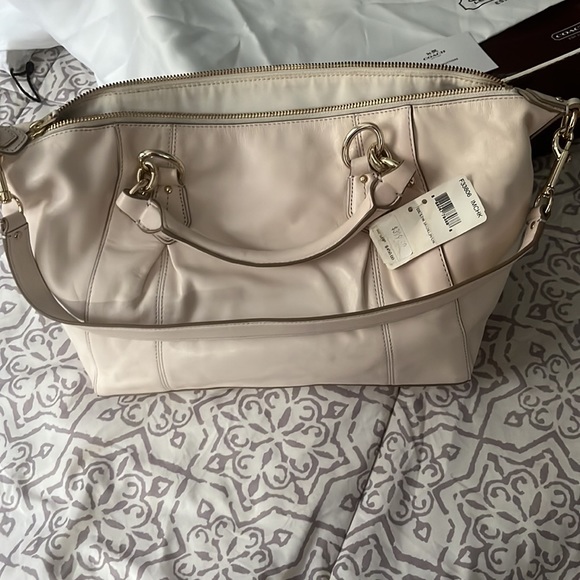 Pink Pearl Authentic Coach Satchel - Picture 6 of 8